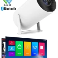Taşınabilir Projektör Ev Sineması Android 11 Bluetooth Akıllı Projeksiyon HY300 Pro