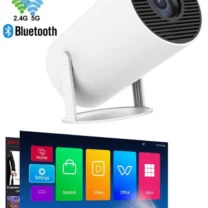 Taşınabilir Projektör Ev Sineması Android 11 Bluetooth Akıllı Projeksiyon HY300 Pro